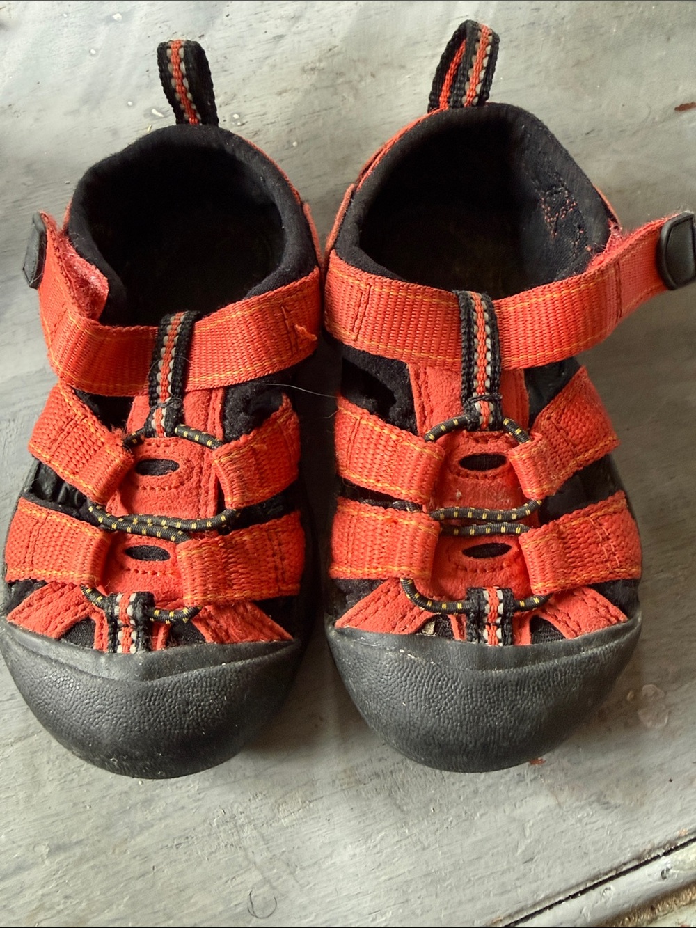 Keen Kids Orange & Black Closed-Toe Sport Sandals